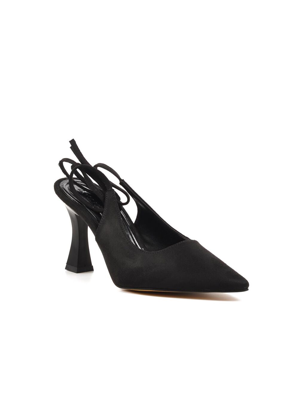 249 Siyah Süet Kadın Abiye Ayakkabı-2