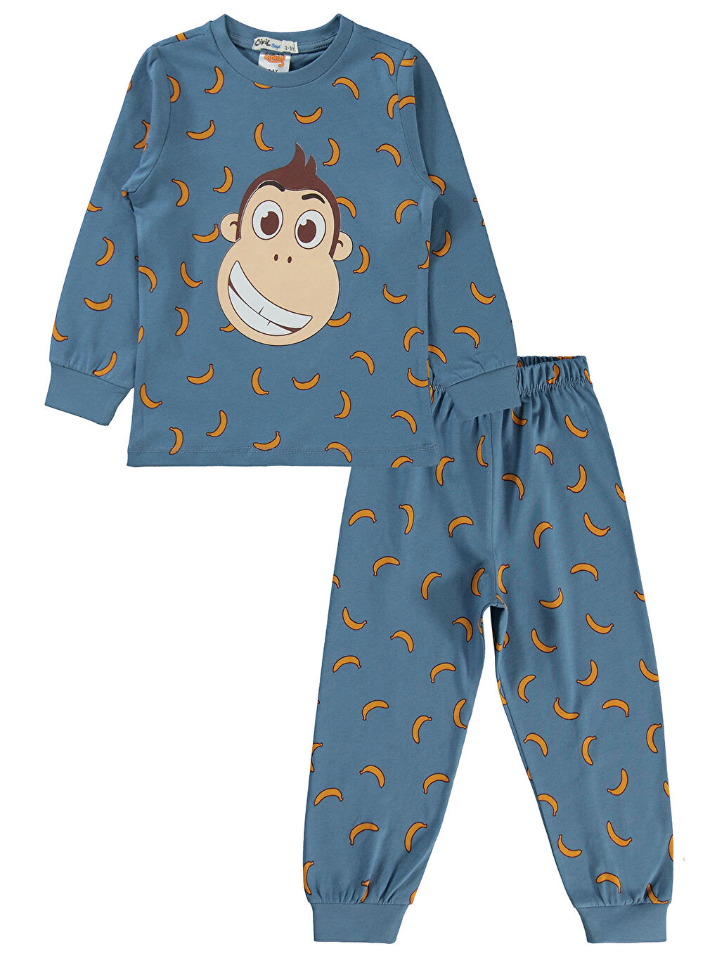 Kukuli Erkek Çocuk Pijama Takımı 2-5 Yaş İndigo