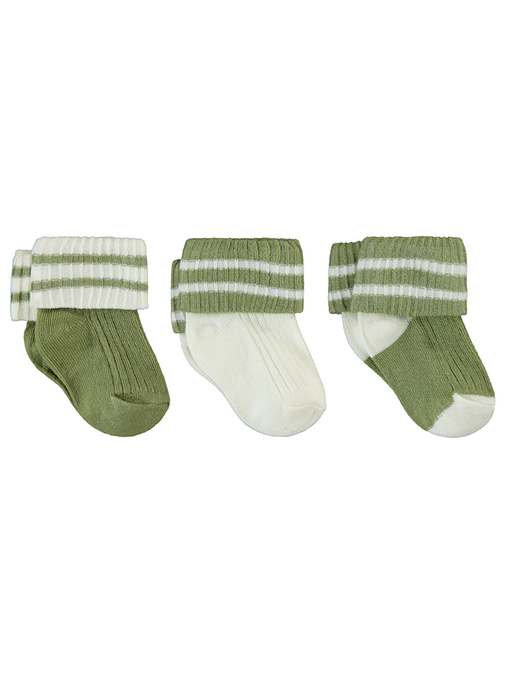 Baby Bebek 3'lü Çorap Set 0-24 Ay Yeşil