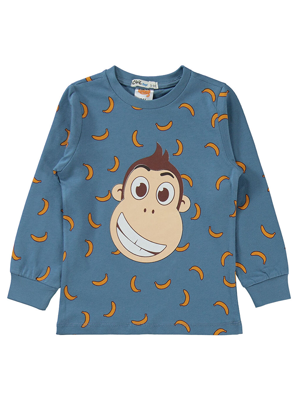 Kukuli Erkek Çocuk Pijama Takımı 2-5 Yaş İndigo-2