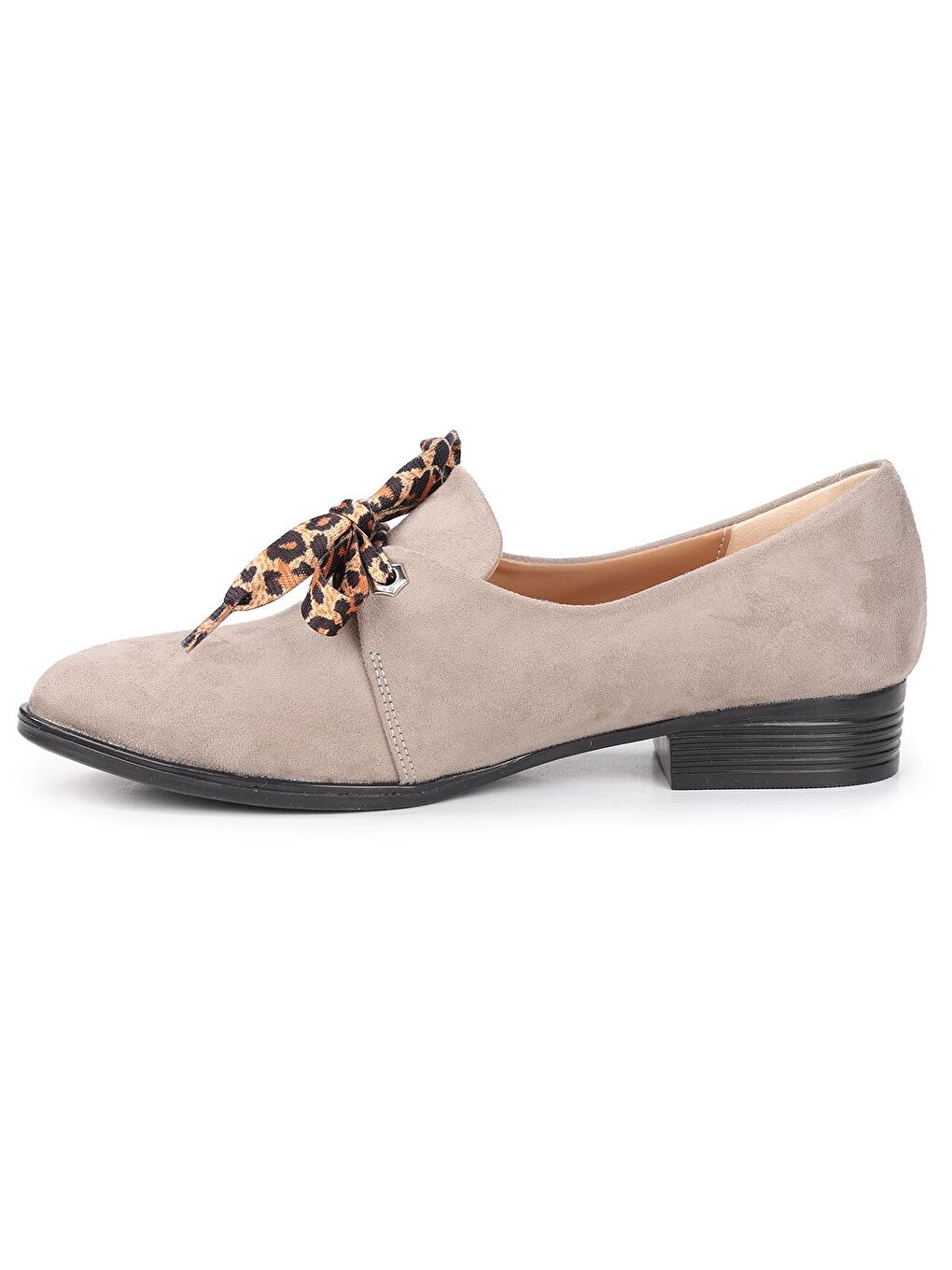 Bej Süet Günlük Anatomik Kadın Günlük Babet Ayakkabı 8328-102-4