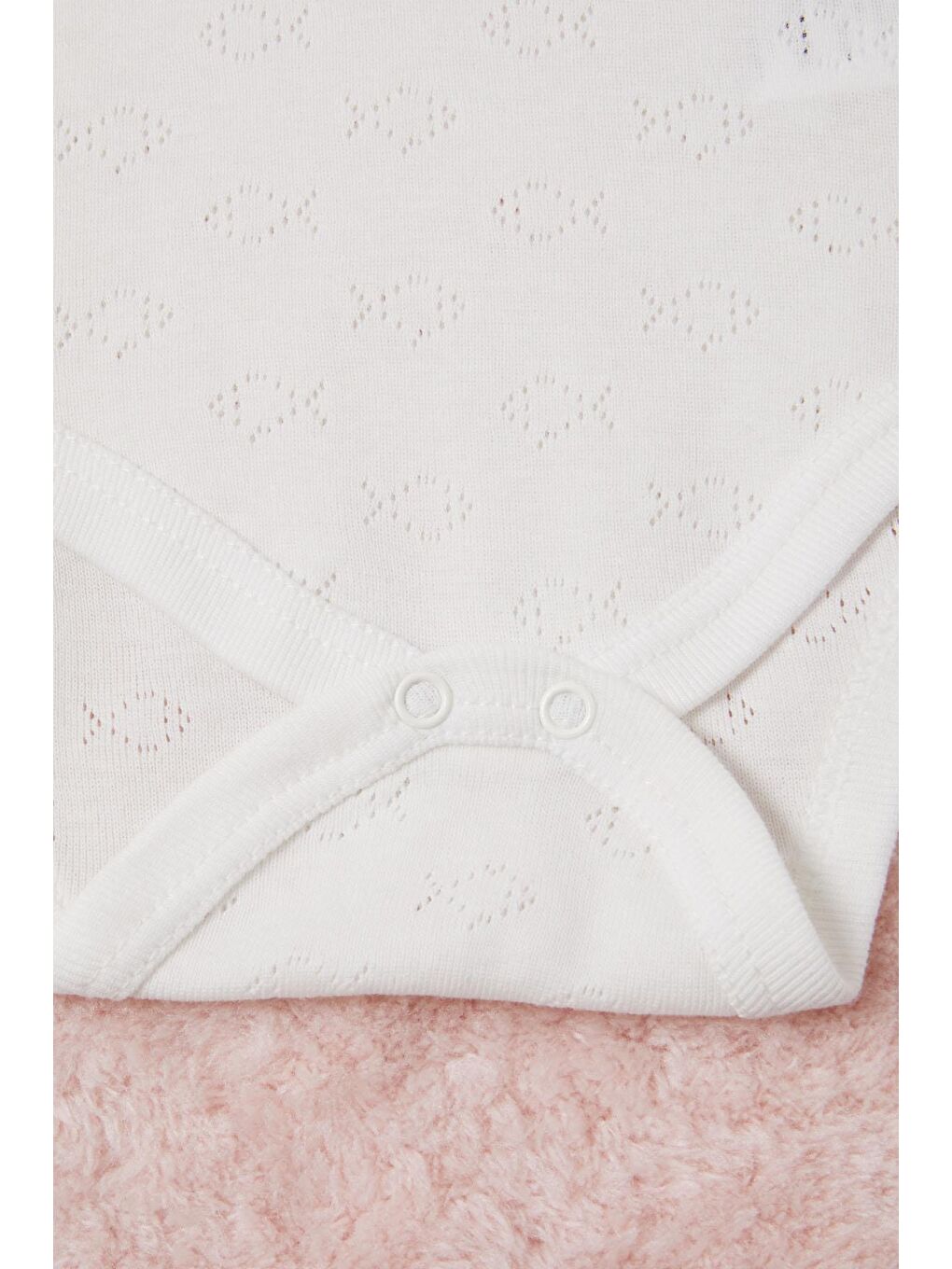 Ekru Kız Bebek Dantel Yakalı Uzun Kol Çıtçıtlı Badi 16841-3