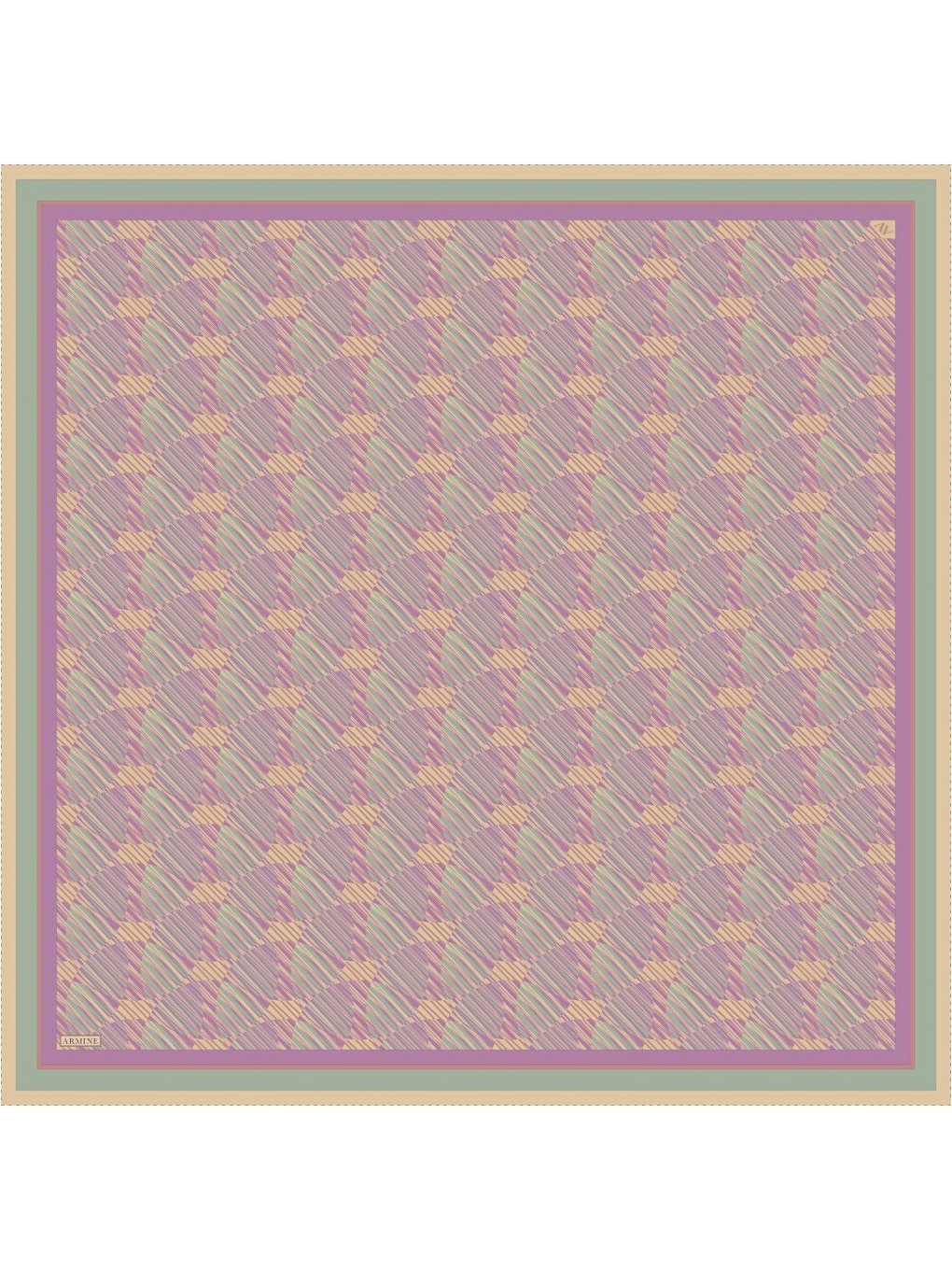Fuşya Saf İpek Twill Eşarp 9533D 03-2