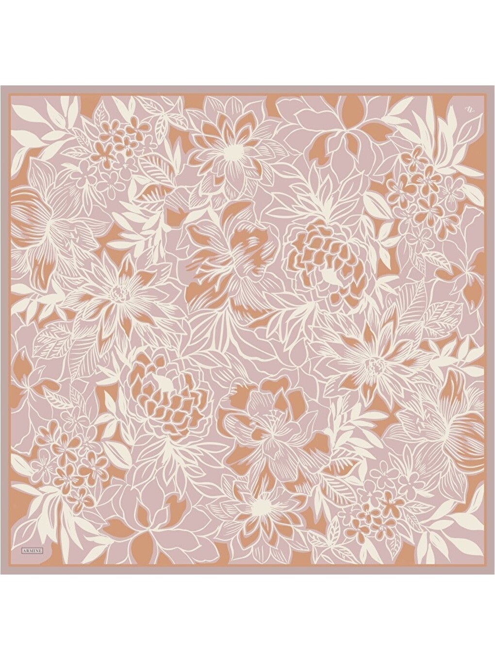 Pembe Saf İpek Sura Eşarp 9539D 56-4
