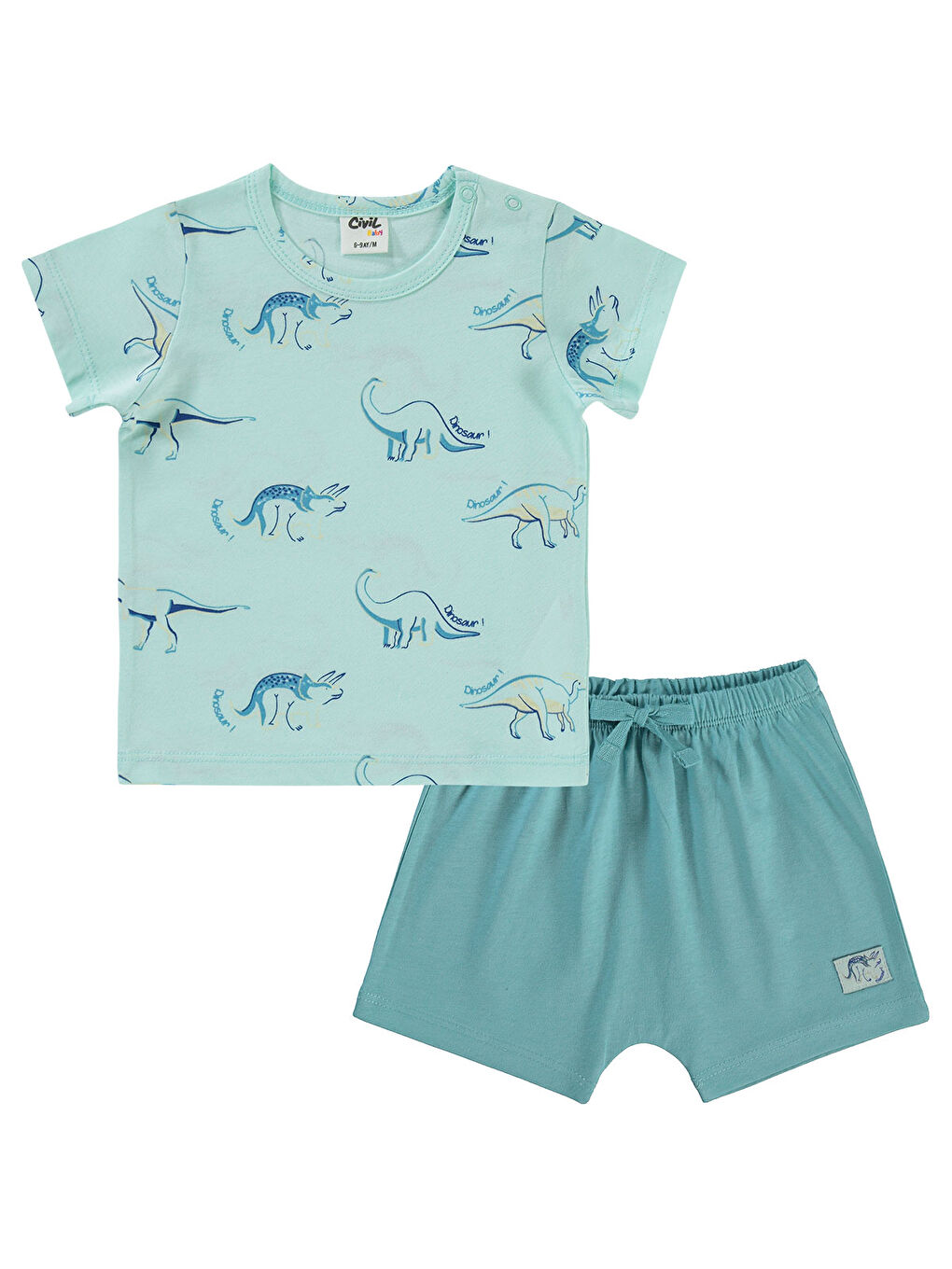 Yeşil Baby Erkek Bebek Şortlu Takım 6-18 Ay Mint