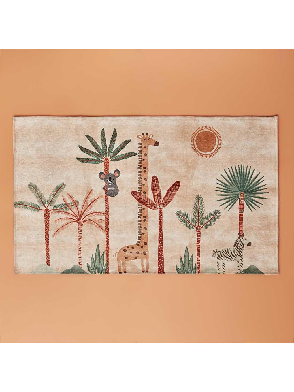 Bella Maison Pembe Safari Baskılı Kids Kilim 80x150 cm