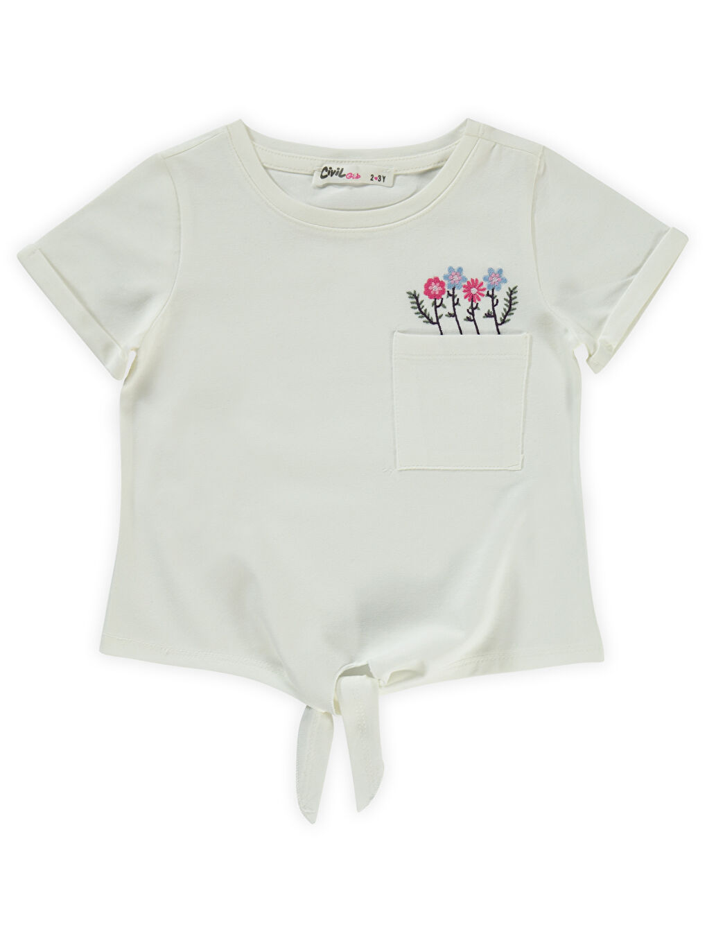 Girls Kız Çocuk Tişört 2-5 Yaş Ekru