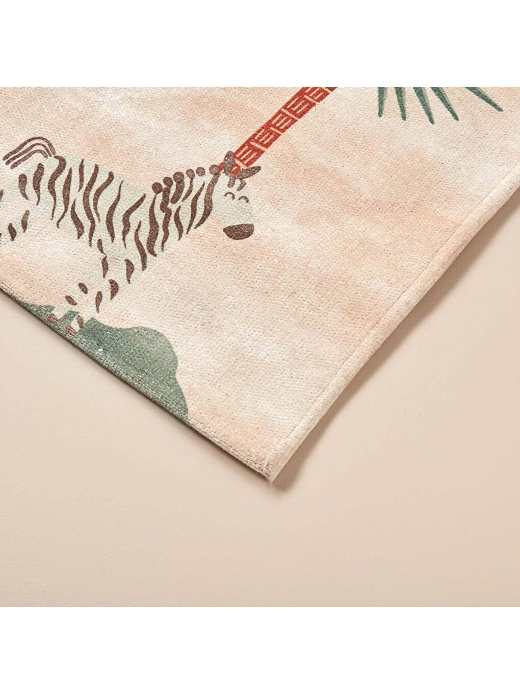 Bella Maison Pembe Safari Baskılı Kids Kilim 80x150 cm - 1