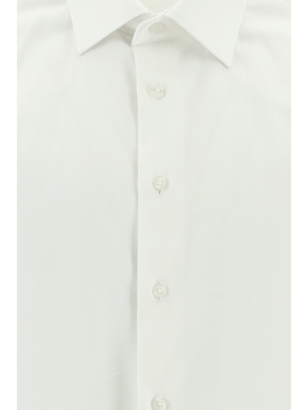 Beyaz Uzun Kol Slim Fit Dar Kesim Klasik Pamuk Gömlek-2