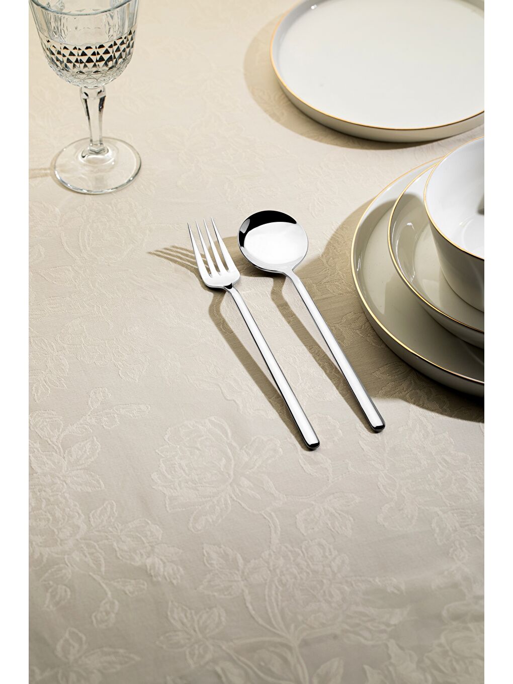 Gri Sofia Sade 6 Kişilik 30 Parça Kutulu Çatal Kaşık Takımı-1