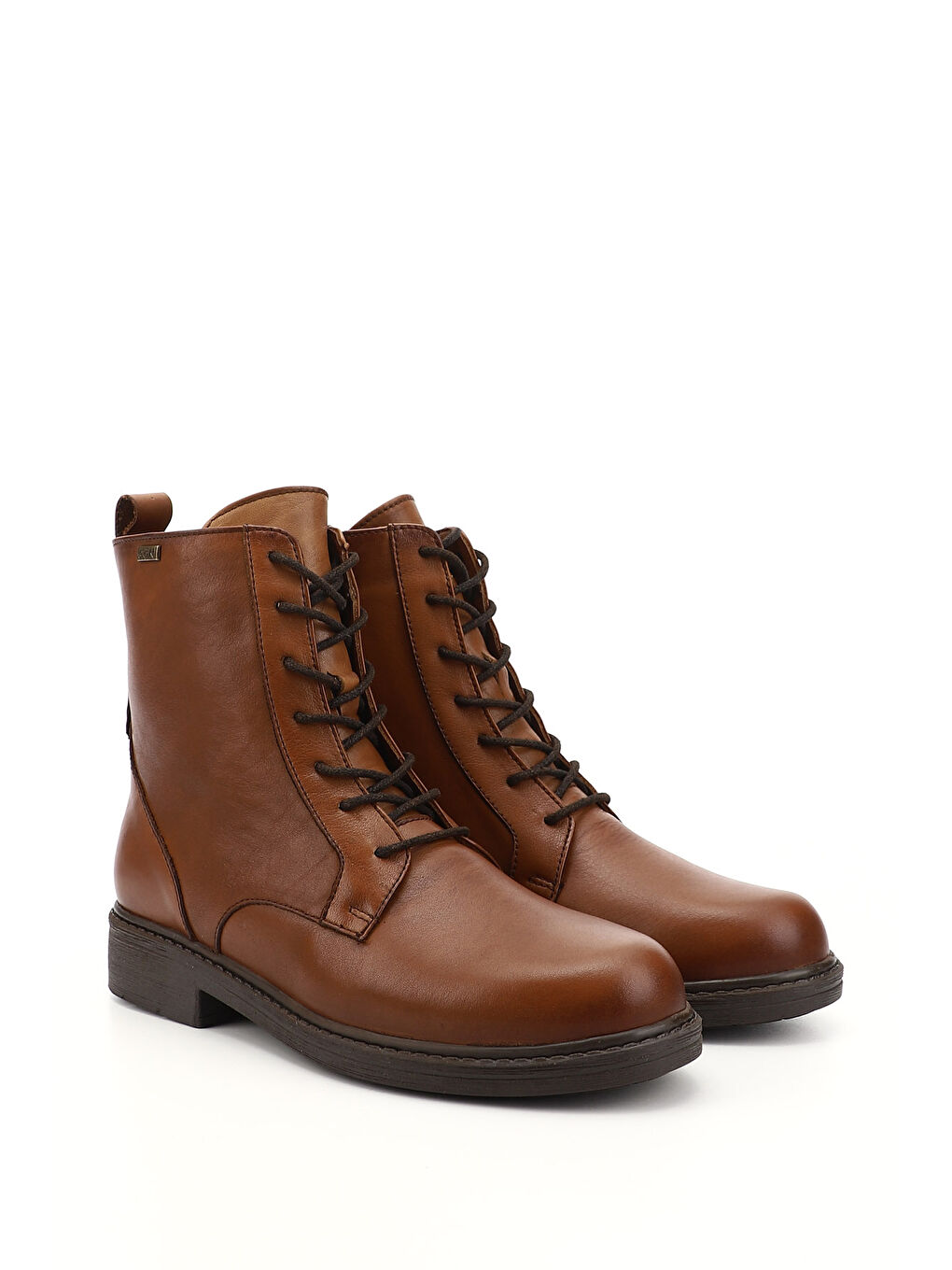 Kahverengi Kadın TABA-KAHVERENGİ Fermuarlı Kauçuk Taban Hakiki Deri Postal Bot-1