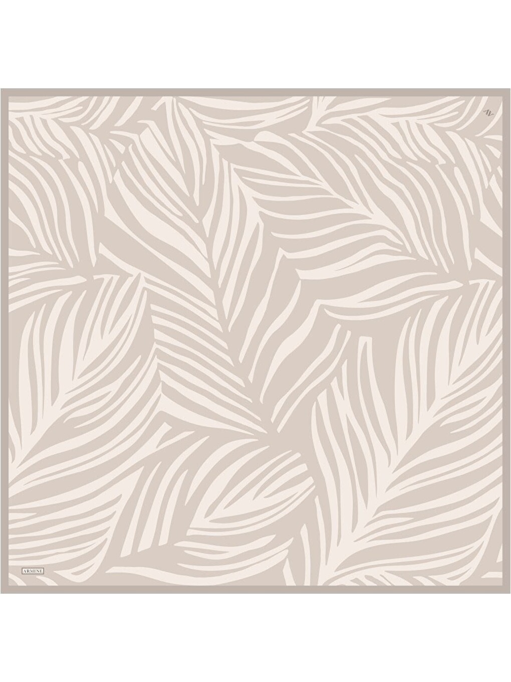 Bej Saf İpek Twill Eşarp 9550D 35-4