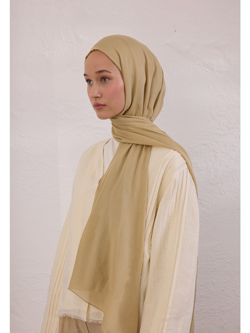 Sarı Soft Viskon Şal Sahra-1