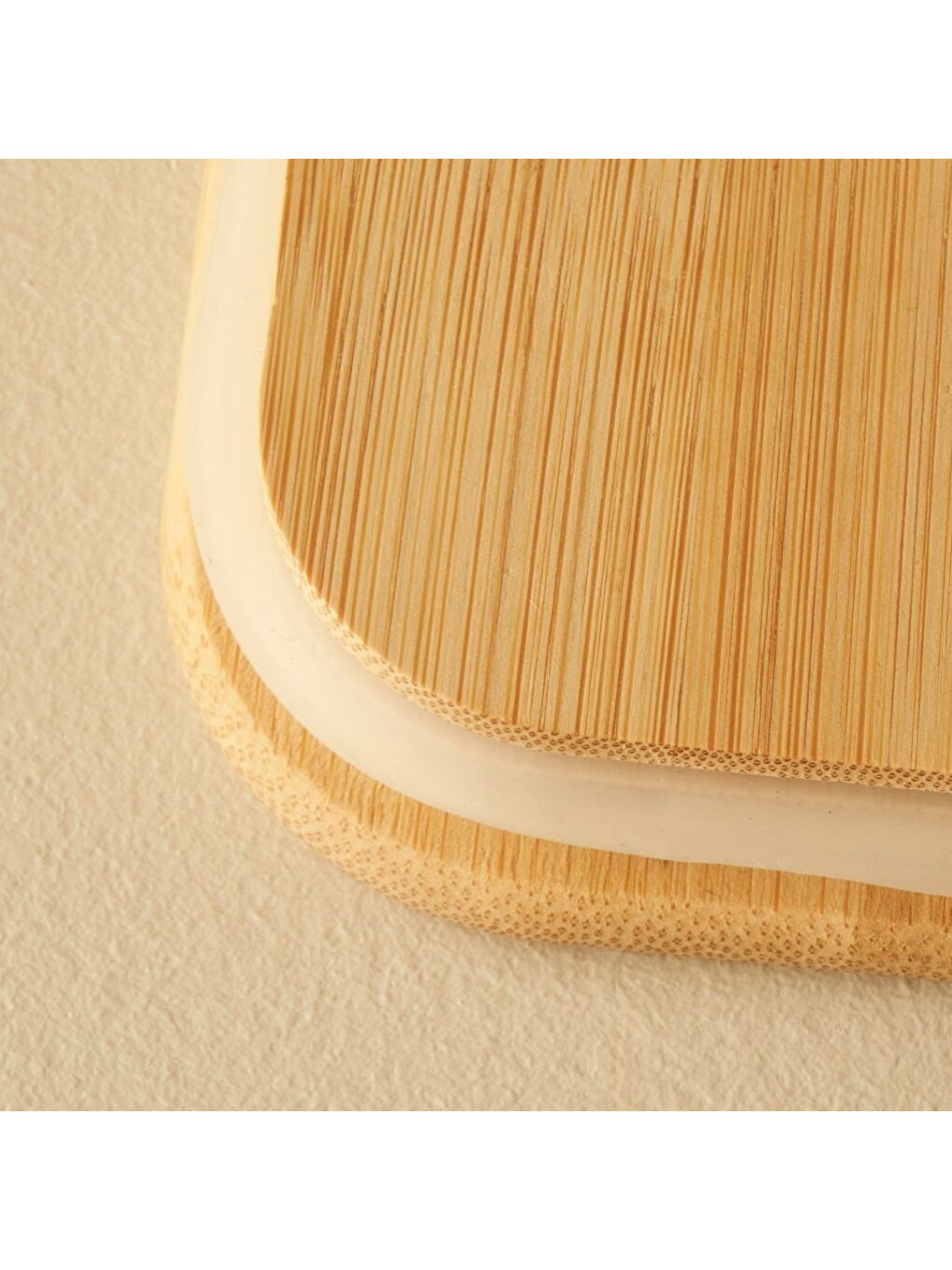 Bej Alice Bambu Kapaklı 3'lü Kavanoz Seti Naturel (1000 cc)-2