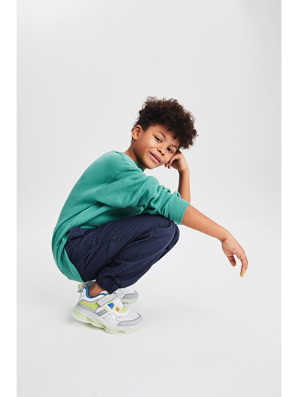 Bosa Basic Unisex Okul Öncesi Beyaz Spor Ayakkabı-5