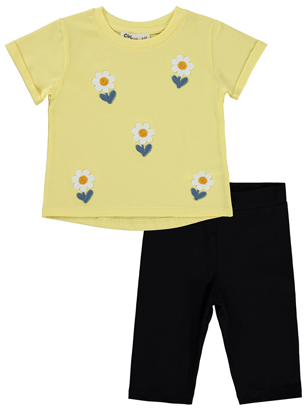 Girls Kız Çocuk Takım 2-5 Yaş Açık Sarı