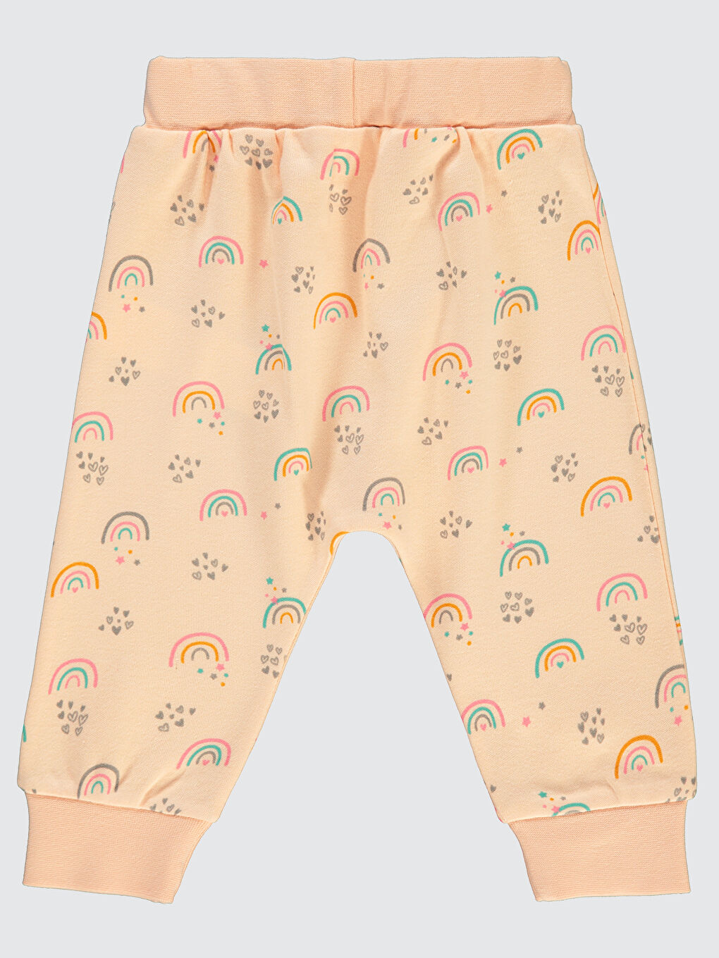 Pembe Baby Kız Bebek Patiksiz Tek Alt 6-18 Ay Pudra-1