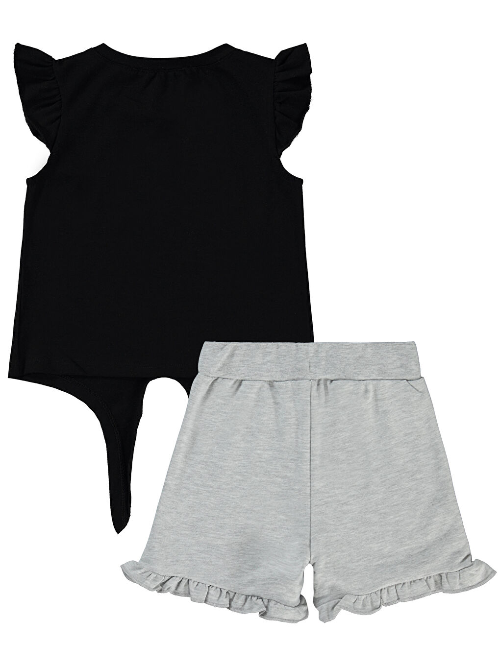 Beyaz Girls Kız Çocuk Takım 2-5 Yaş Karmelanj-1