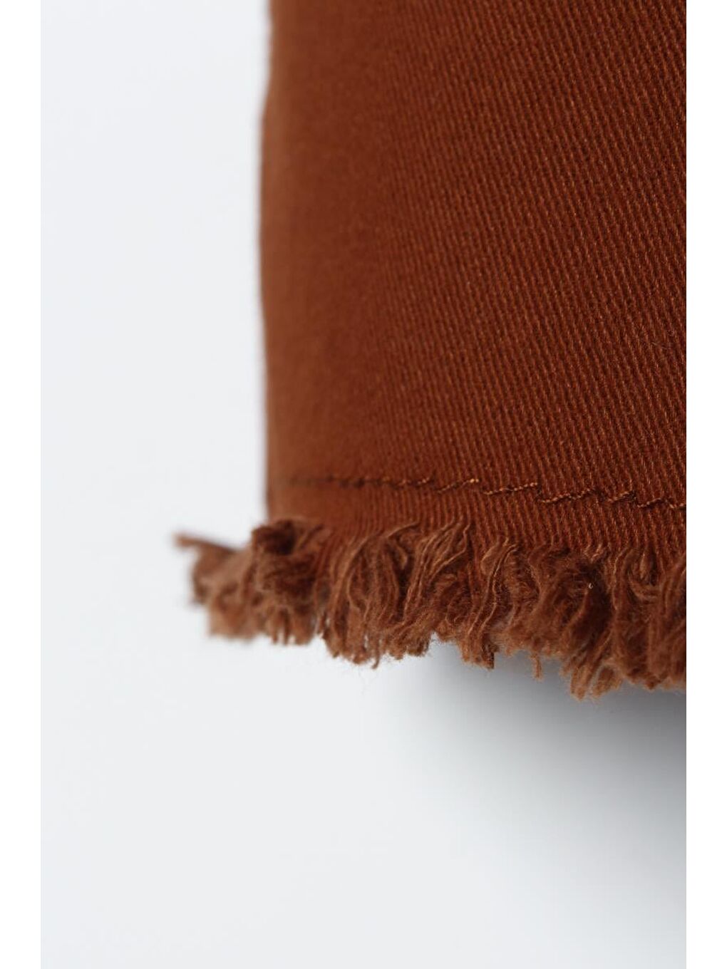 Kahverengi Açık Kahve-Paçası Püsküllü Pantolon-6