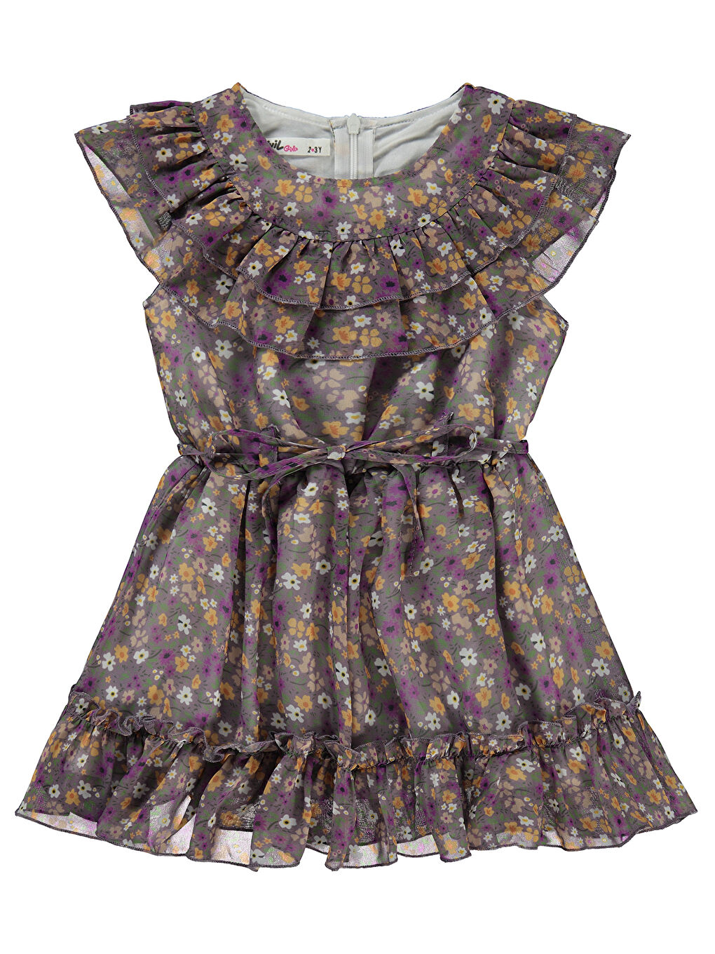 Girls Kız Çocuk Elbise 2-5 Yaş Mor