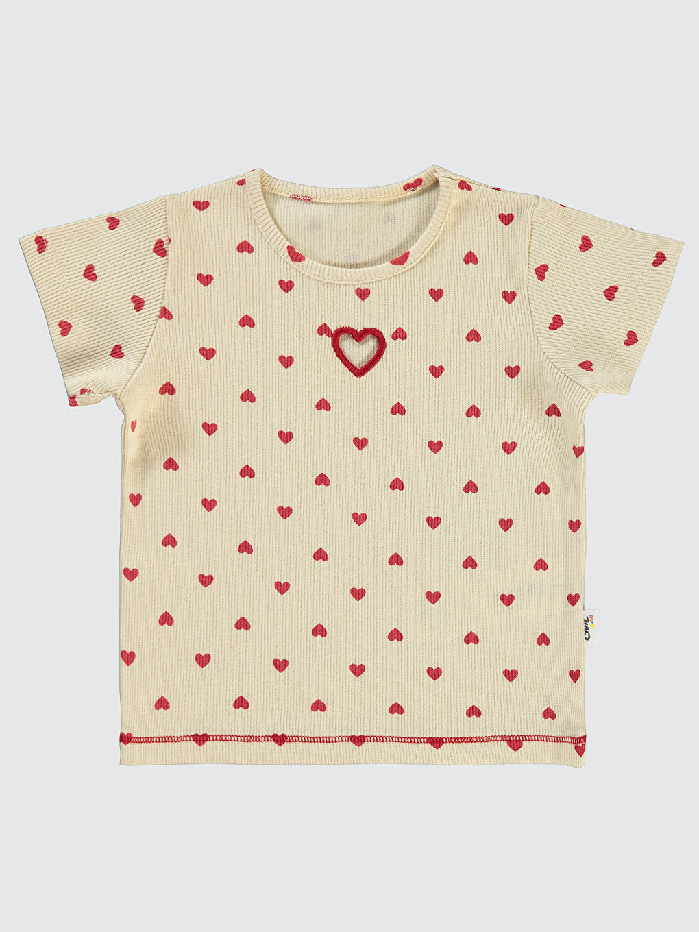 Bej Baby Kız Bebek Tişört 6-18 Ay Fil Dişi