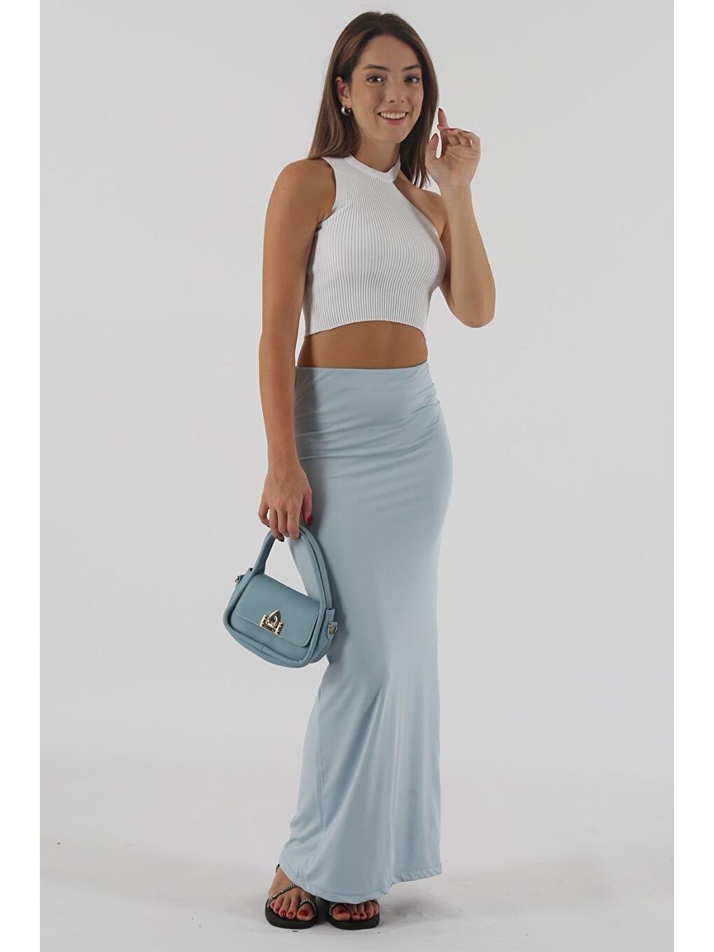 Mavi Maxi Basic Etek Mg1890-1