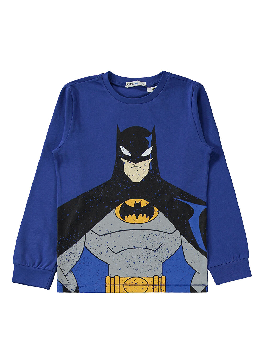 Batman Erkek Çocuk Pijama Takımı 6-9 Yaş Saks Mavisi-2