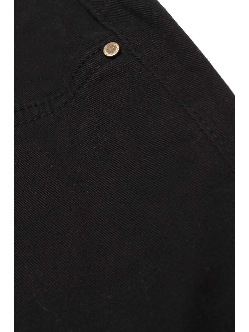 Siyah-Pamuklu Paçası Püsküllü Pantolon-4