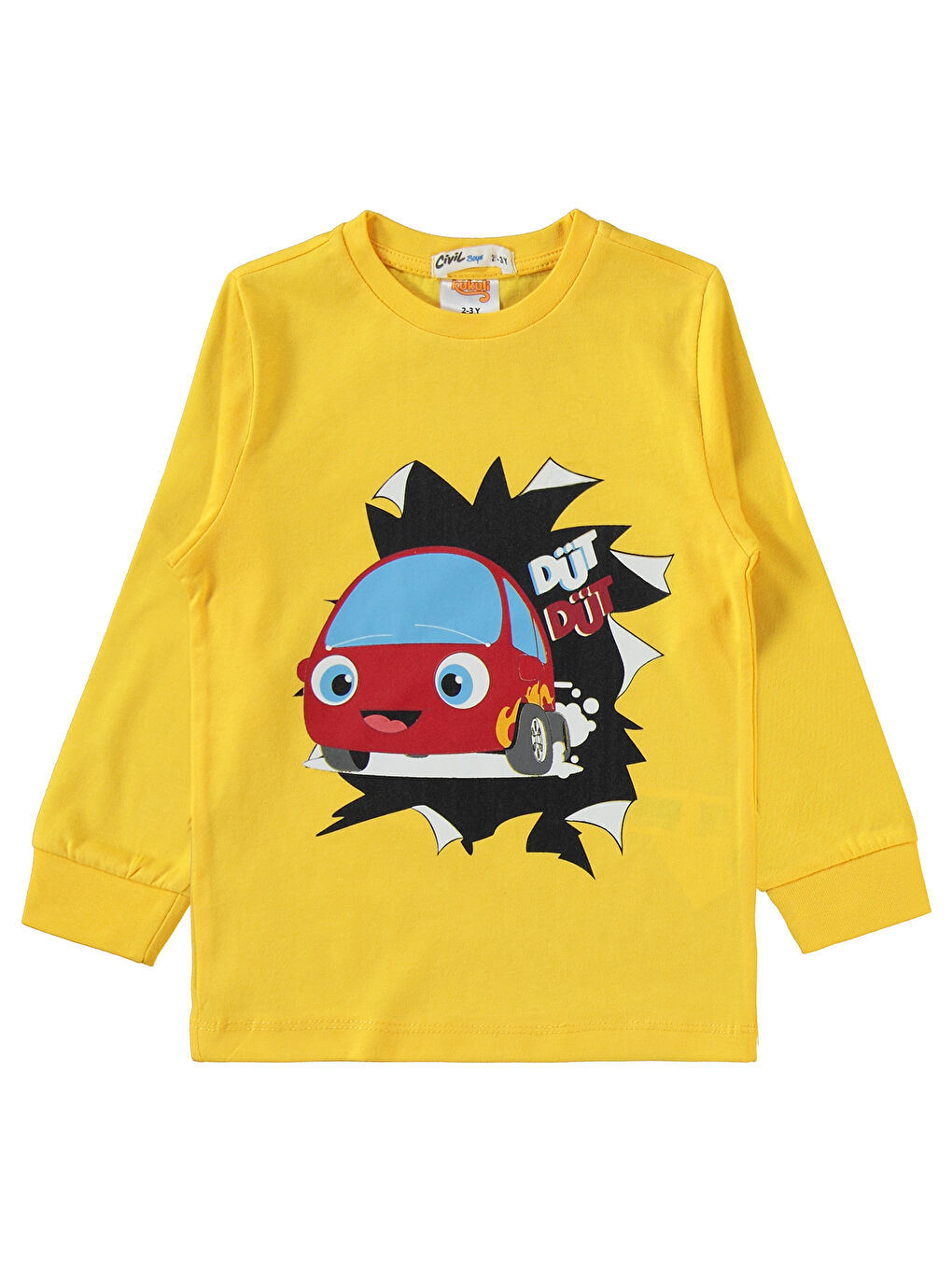 Boys Erkek Çocuk Pijama Takımı 2-5 Yaş Sarı-2