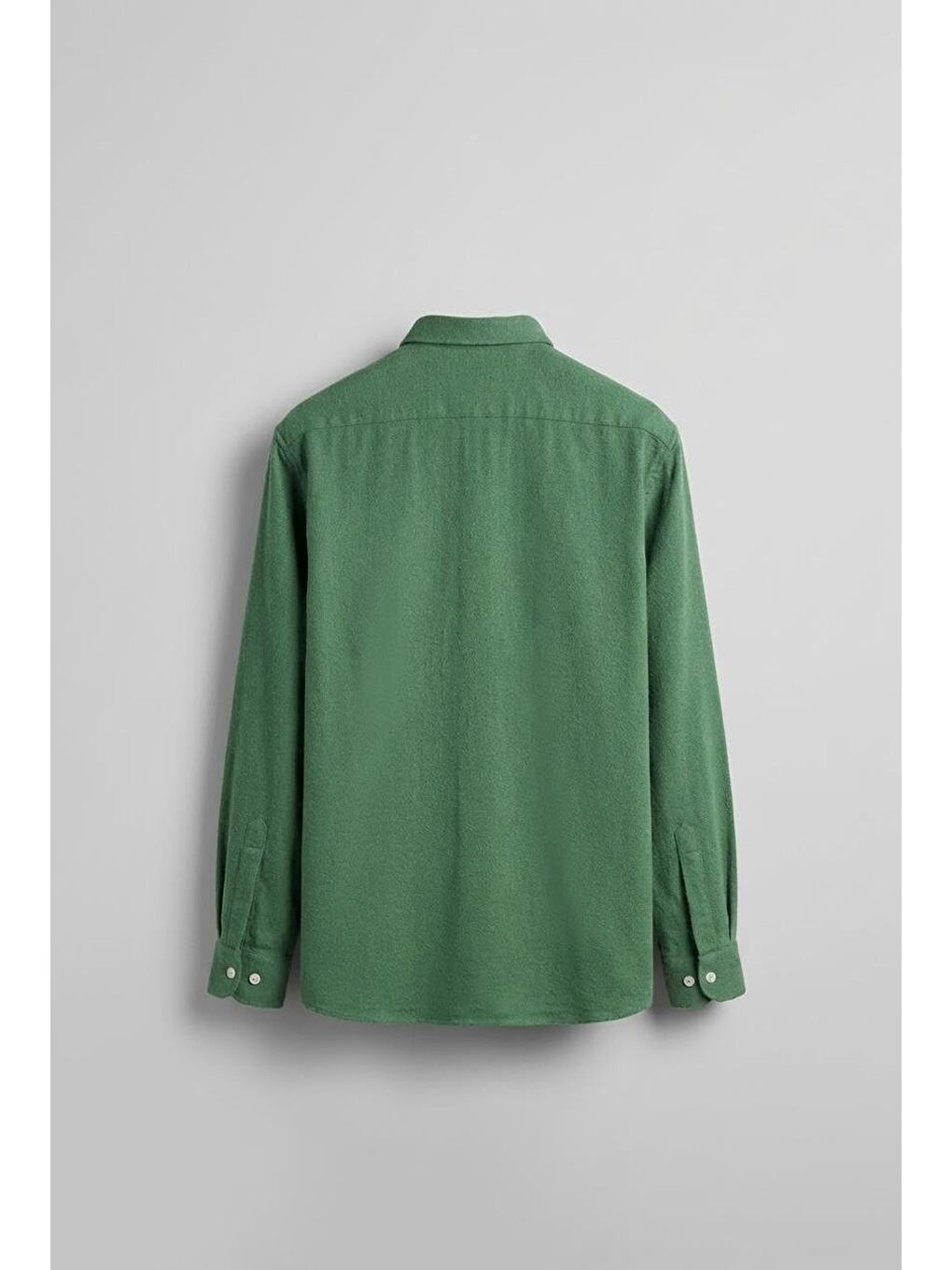 Erkek Oversize Basic Rahat Gömlek Yeşil-1