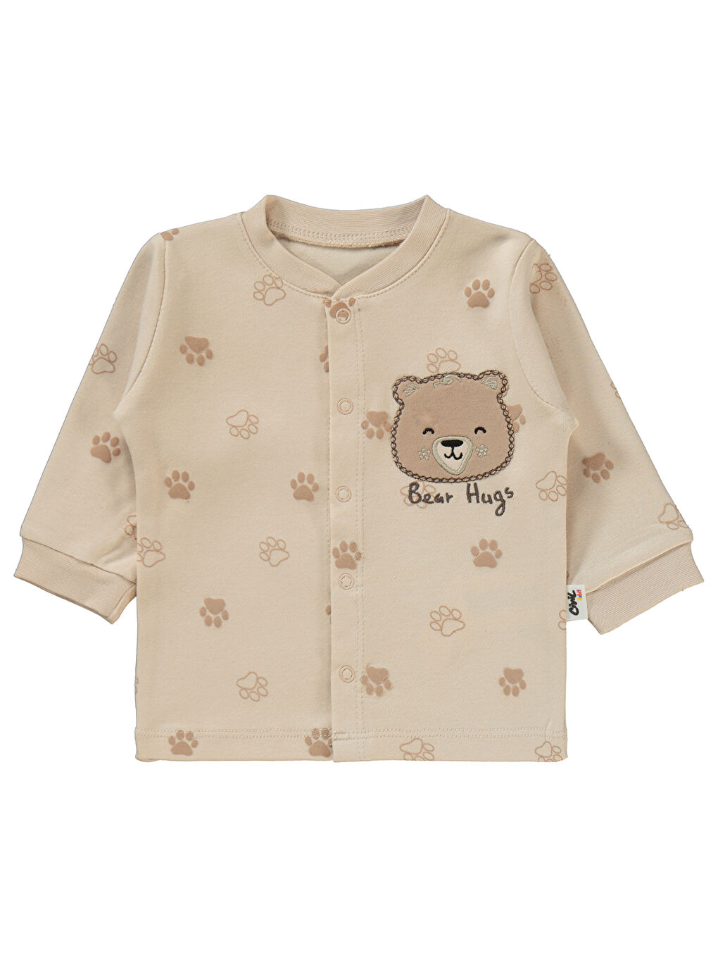 Bej Baby Erkek Bebek Pijama Takımı 1-6 Ay FilDişi-2