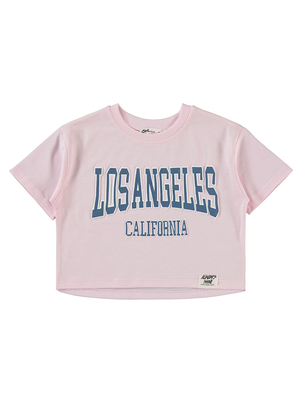 Girls Kız Çocuk Tişört 2-5 Yaş Tatlı Pembe