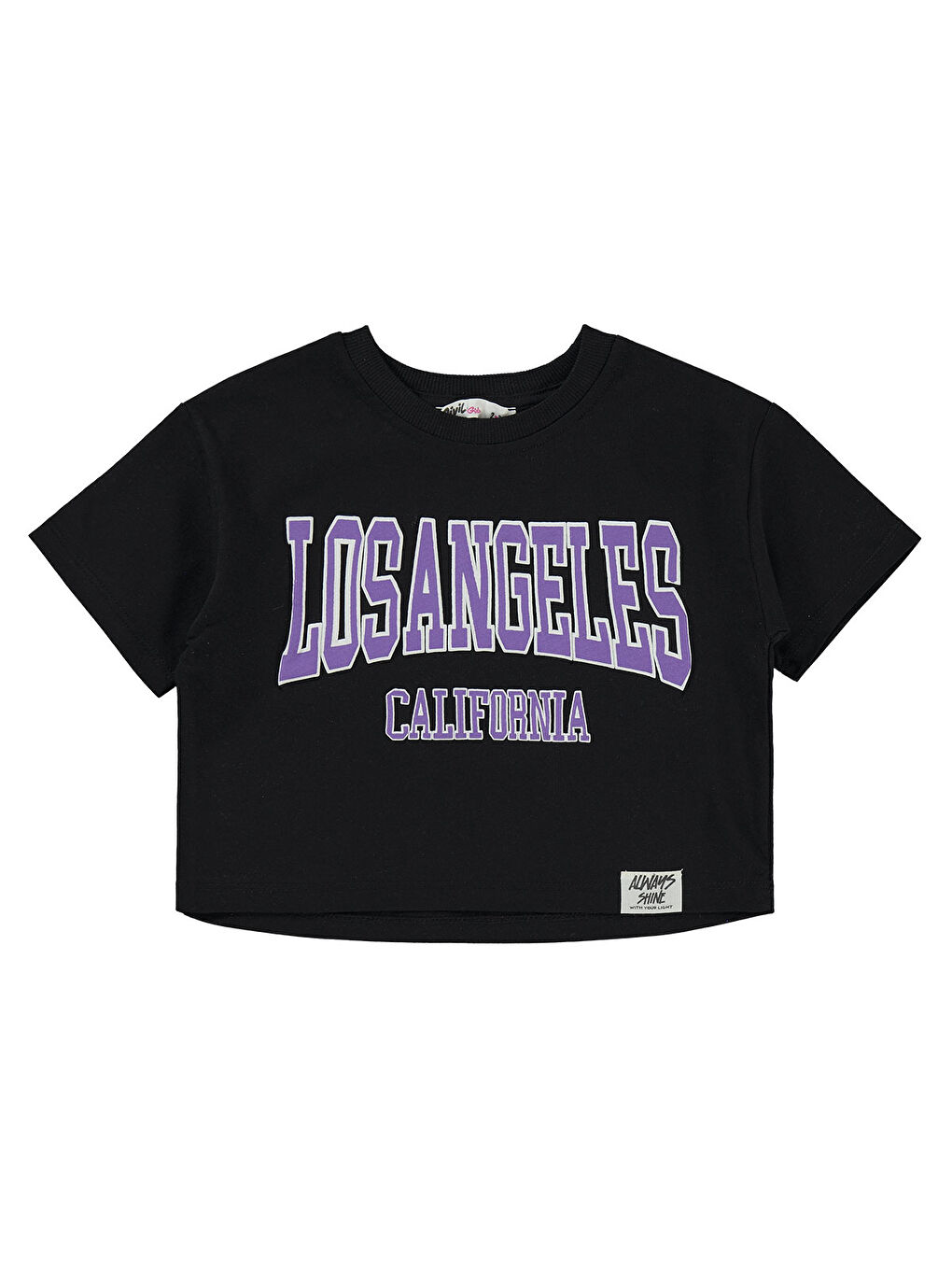 Girls Kız Çocuk Tişört 2-5 Yaş Siyah