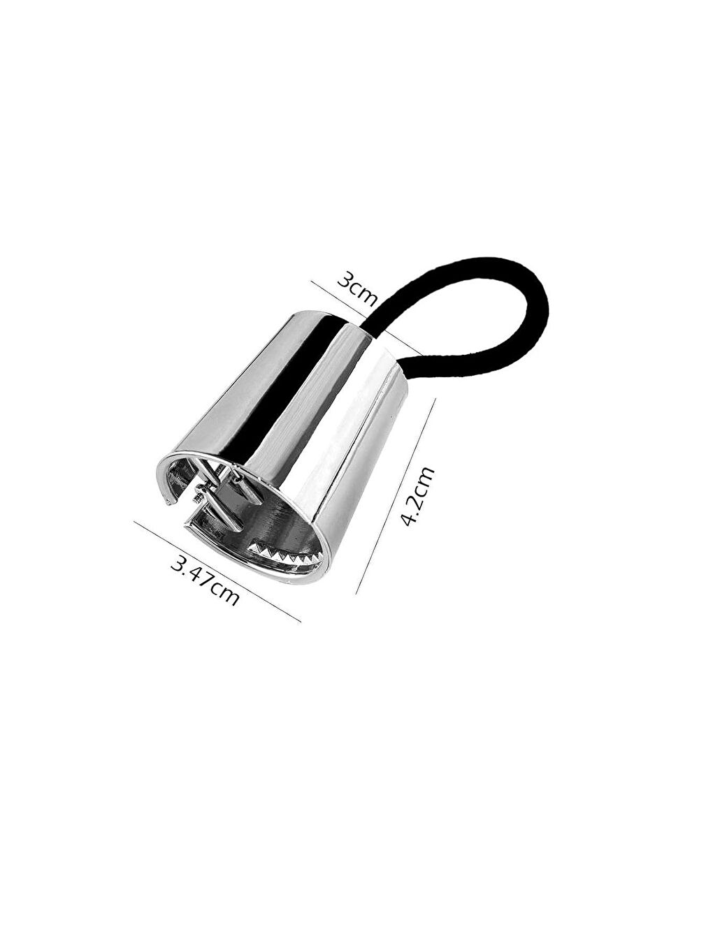 Gri Yüksek At Kuyruğu Tokası-3