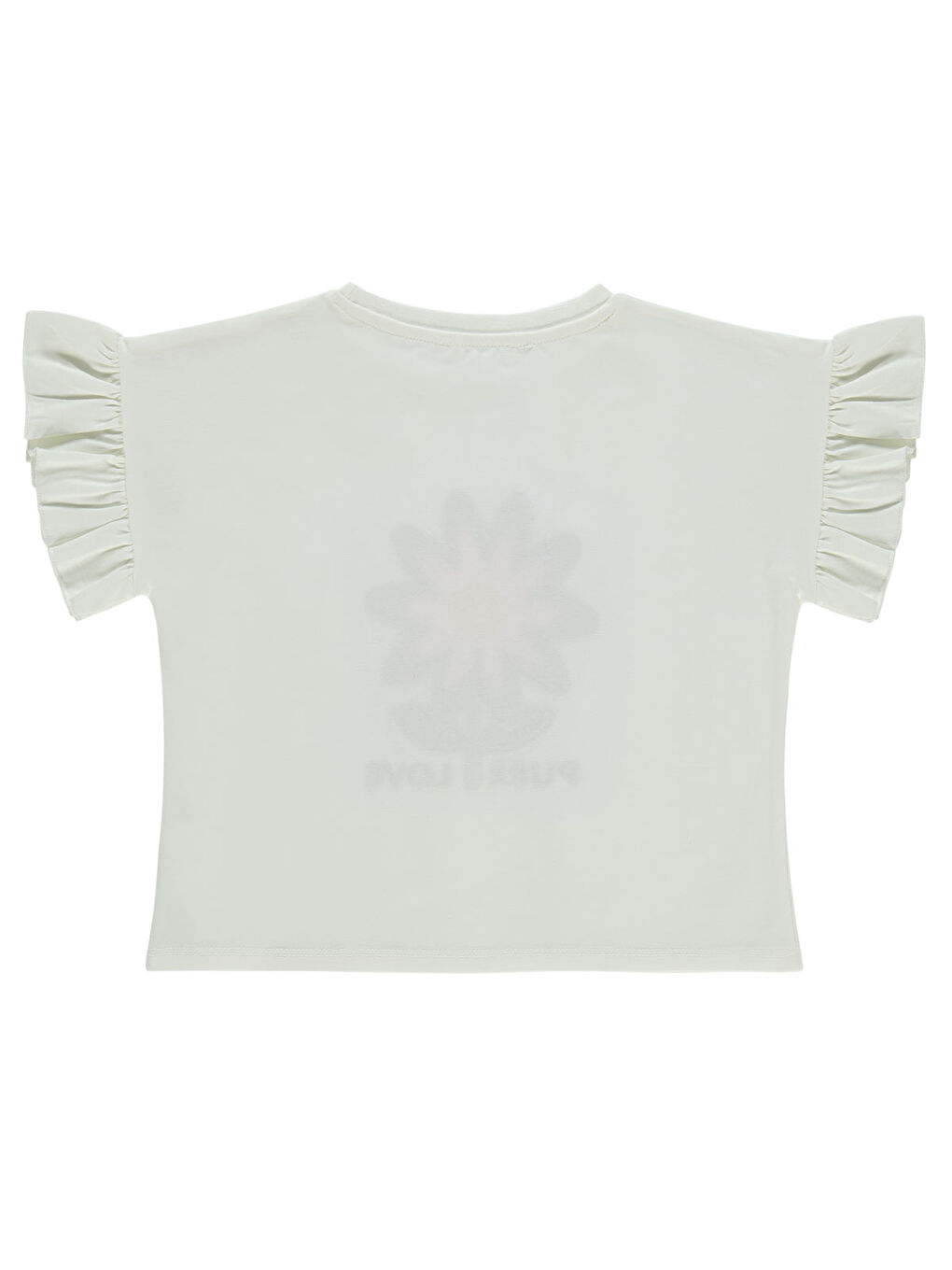 Girls Kız Çocuk Tişört 6-9 Yaş Ekru-1