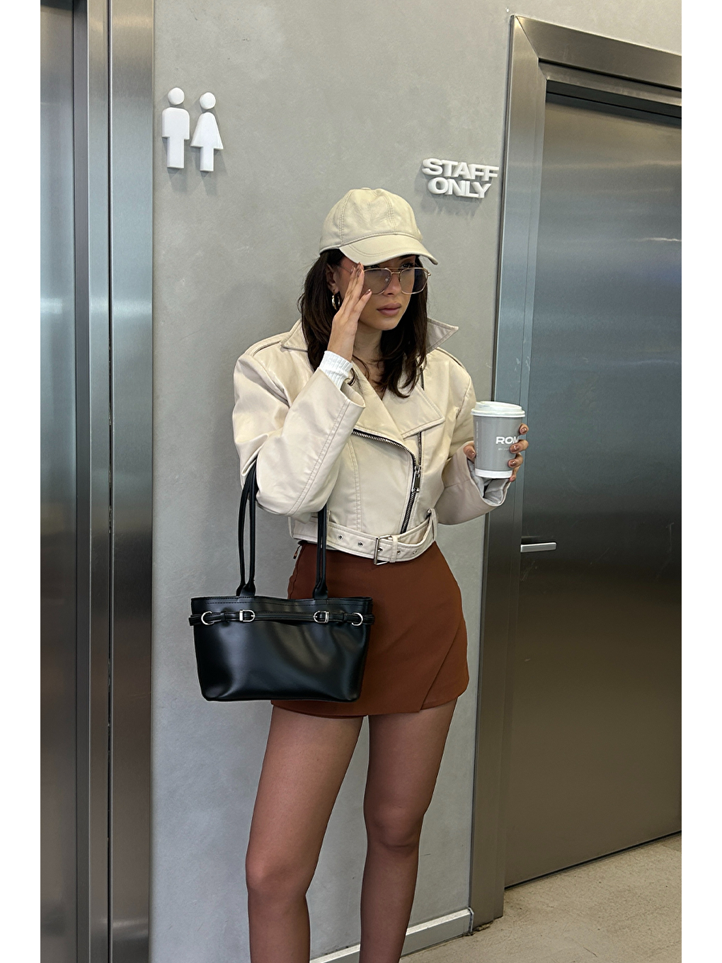 Glove Omuz Çantası Siyah-8