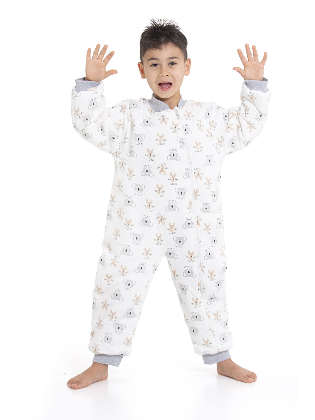 Ekru 2.5 Tog Koala Desenli Uyku Tulumu 1027-5