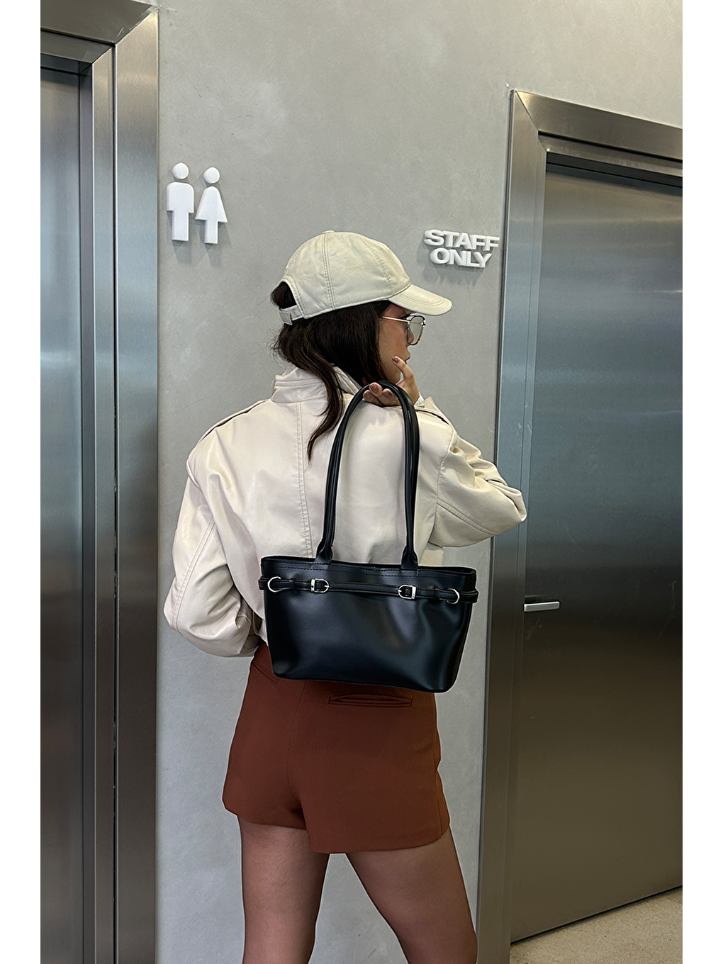 Glove Omuz Çantası Siyah-9