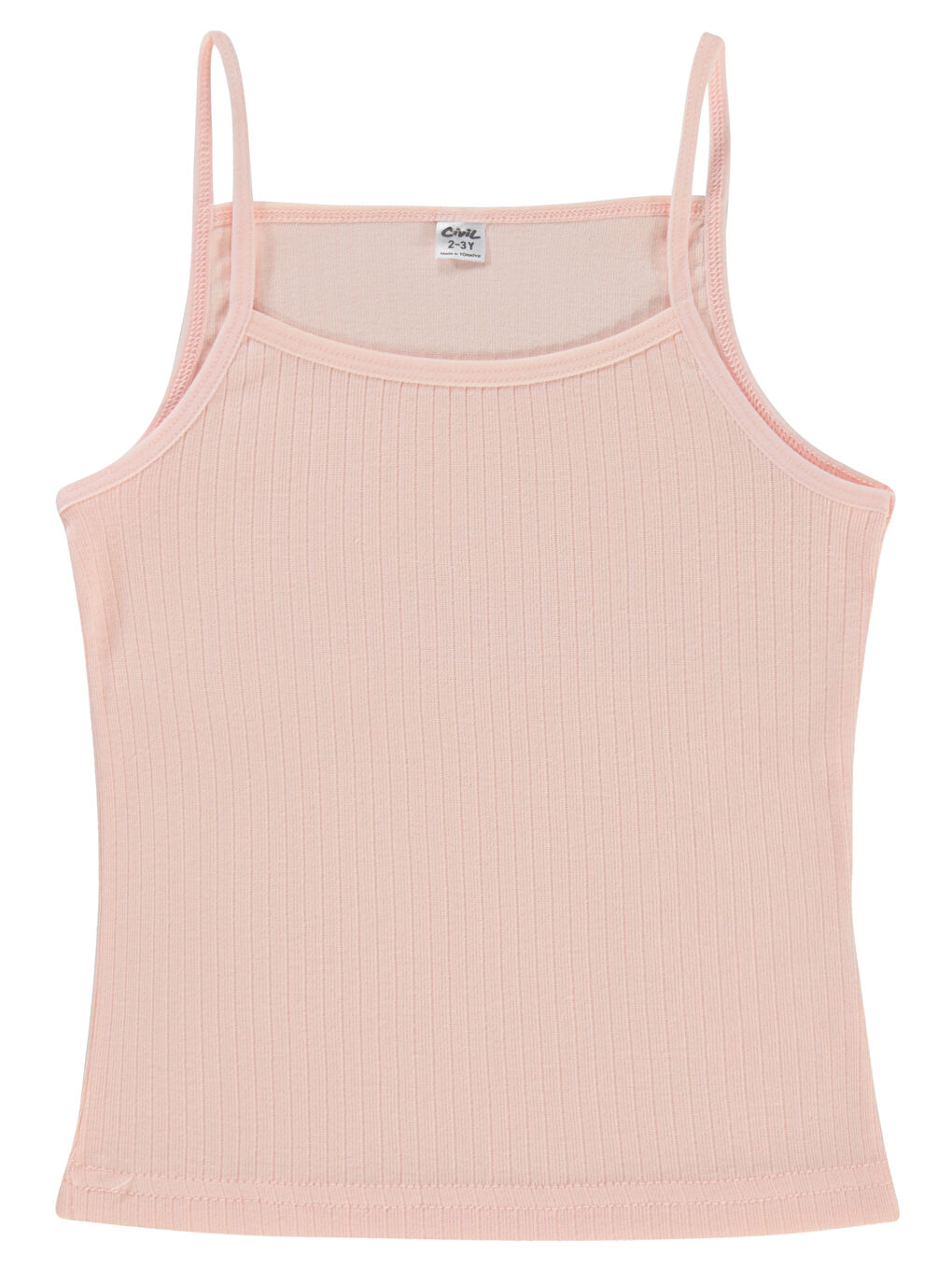 Lila Girls Kız Çocuk 2'li Atlet Set 2-10 Yaş Ekru-Somon-3