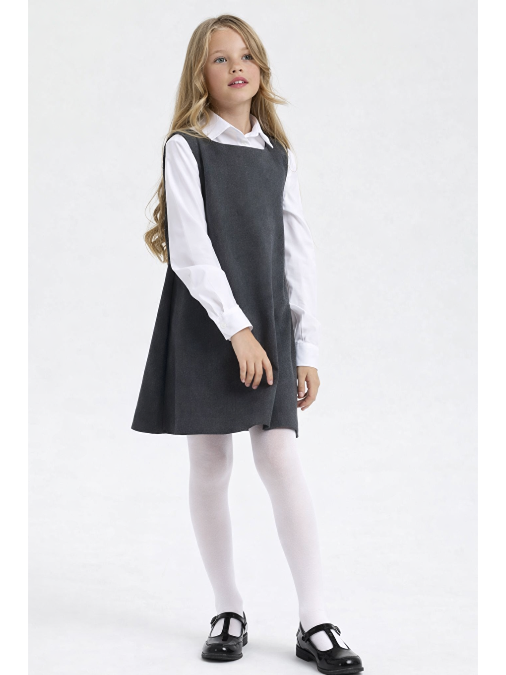 Kız Çocuk Mus Külotlu Çorap Beyaz