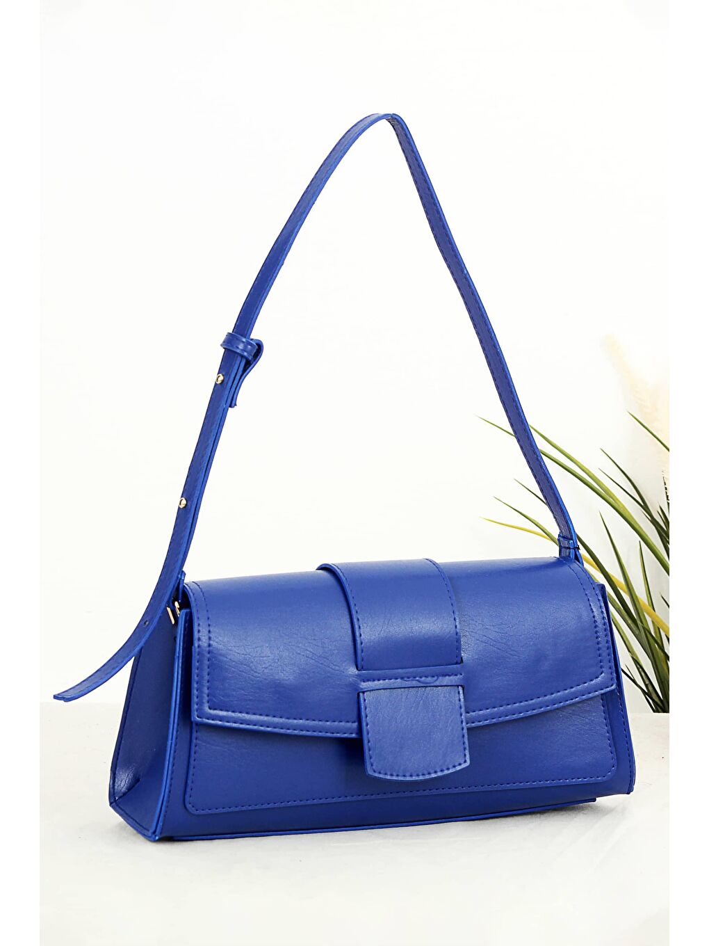 Mavi Sindre Kemerli Kadın Omuz Baget Çanta BP-4762O