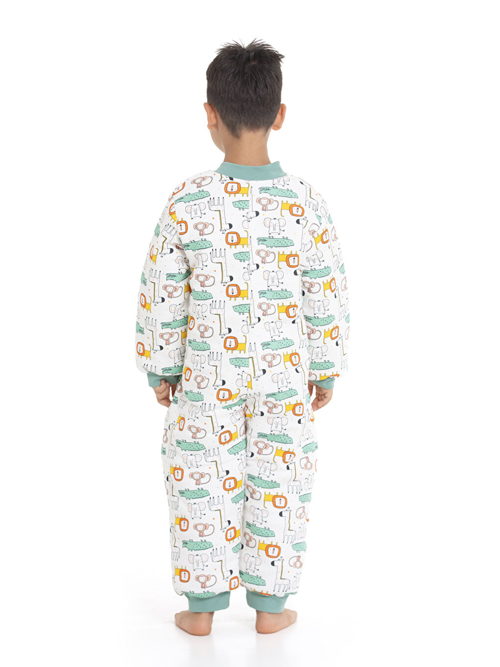 Ekru 2.5 Tog Hayvan Desenli Uyku Tulumu 1026-7