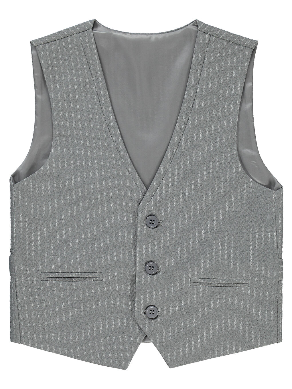 Boys Erkek Çocuk Yelek 6-9 Yaş Gri