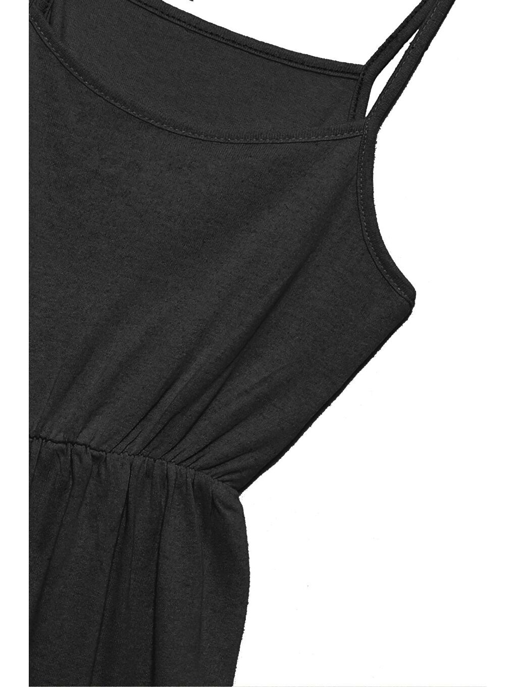 Siyah Yazlık Kız Çocuk Tulum-2