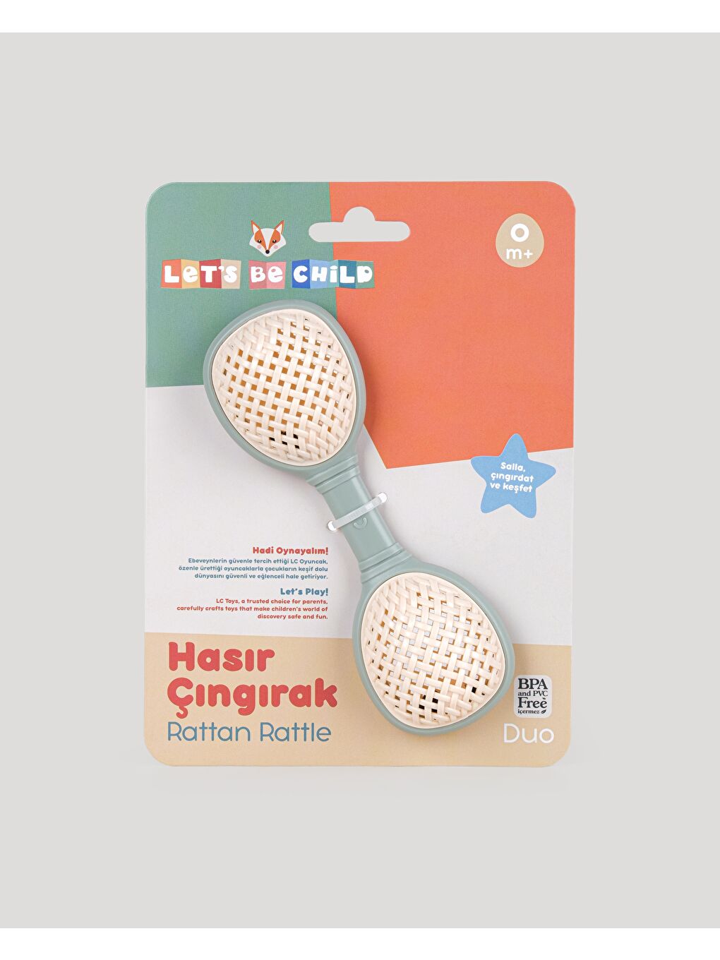 Duo Hasır Çıngırak Gri-2