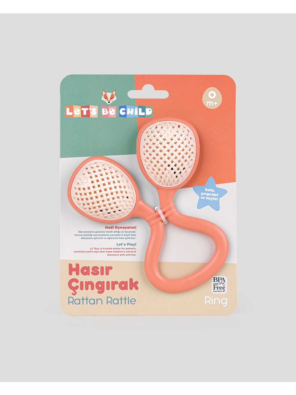 Ring Hasır Çıngırak Somon LC-30754-S-2