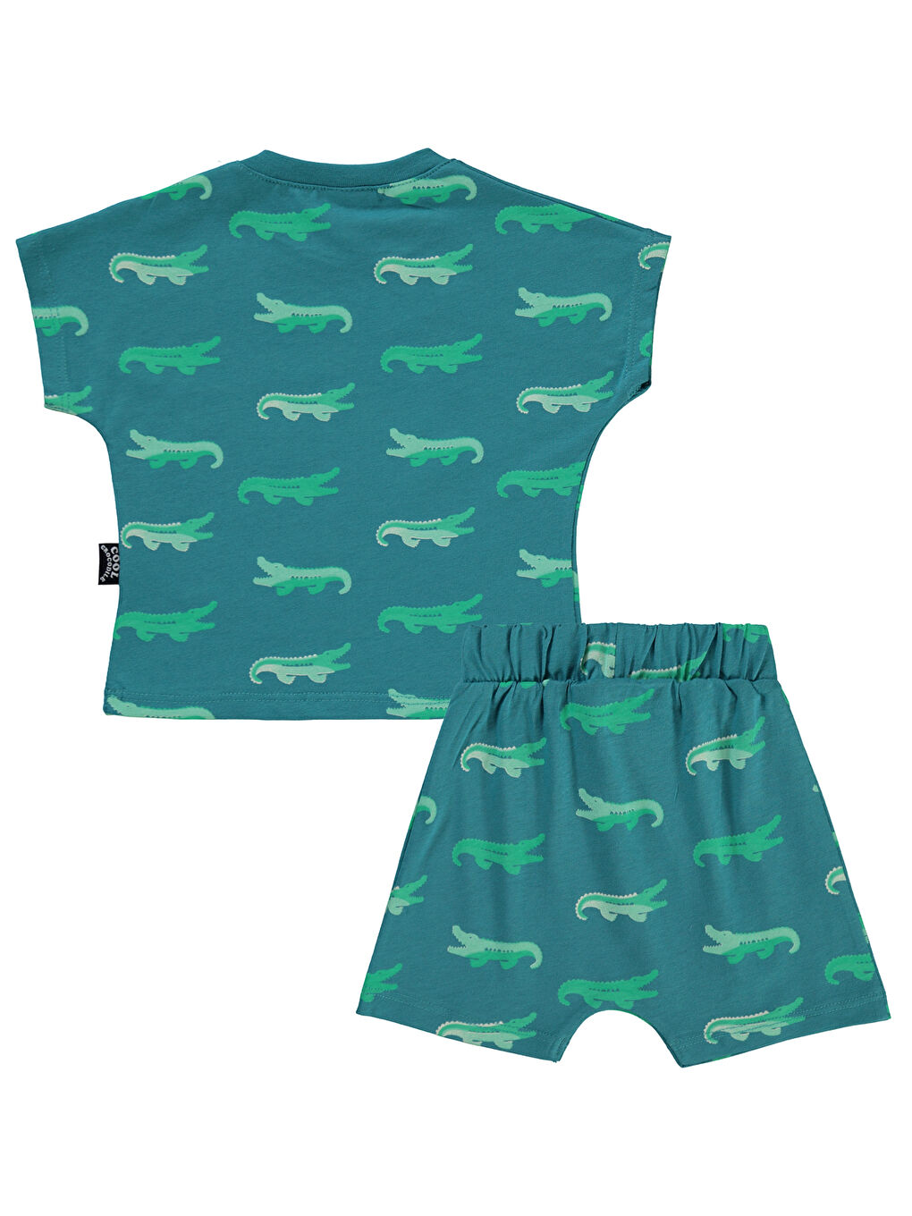 Baby Erkek Bebek Şortlu Takım 6-18 Ay Petrol-1