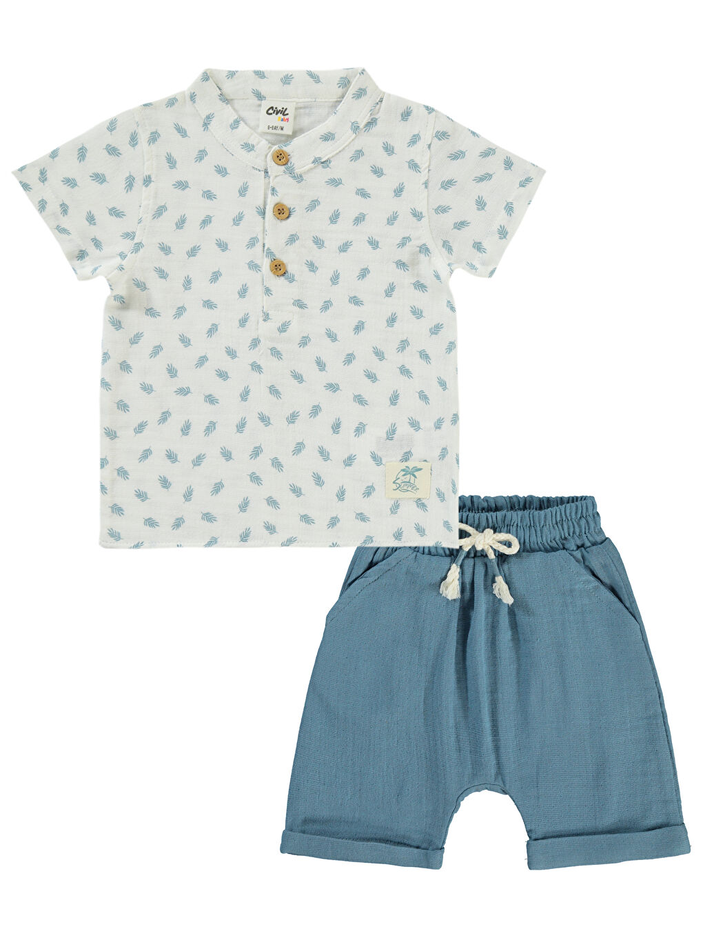 Baby Erkek Bebek Takım 6-18 Ay İndigo