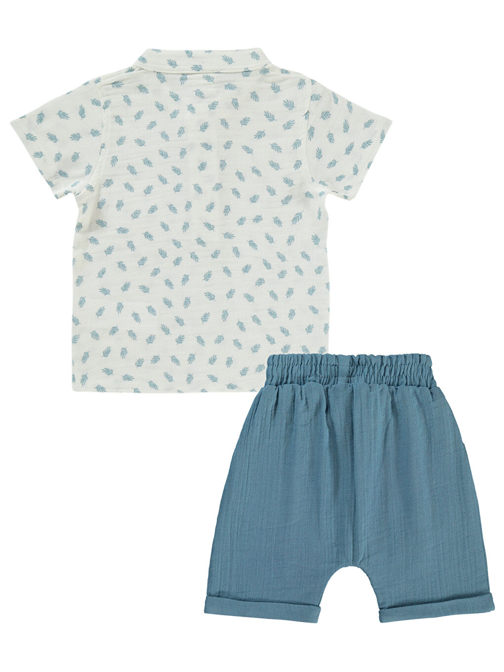 Baby Erkek Bebek Takım 6-18 Ay İndigo-1