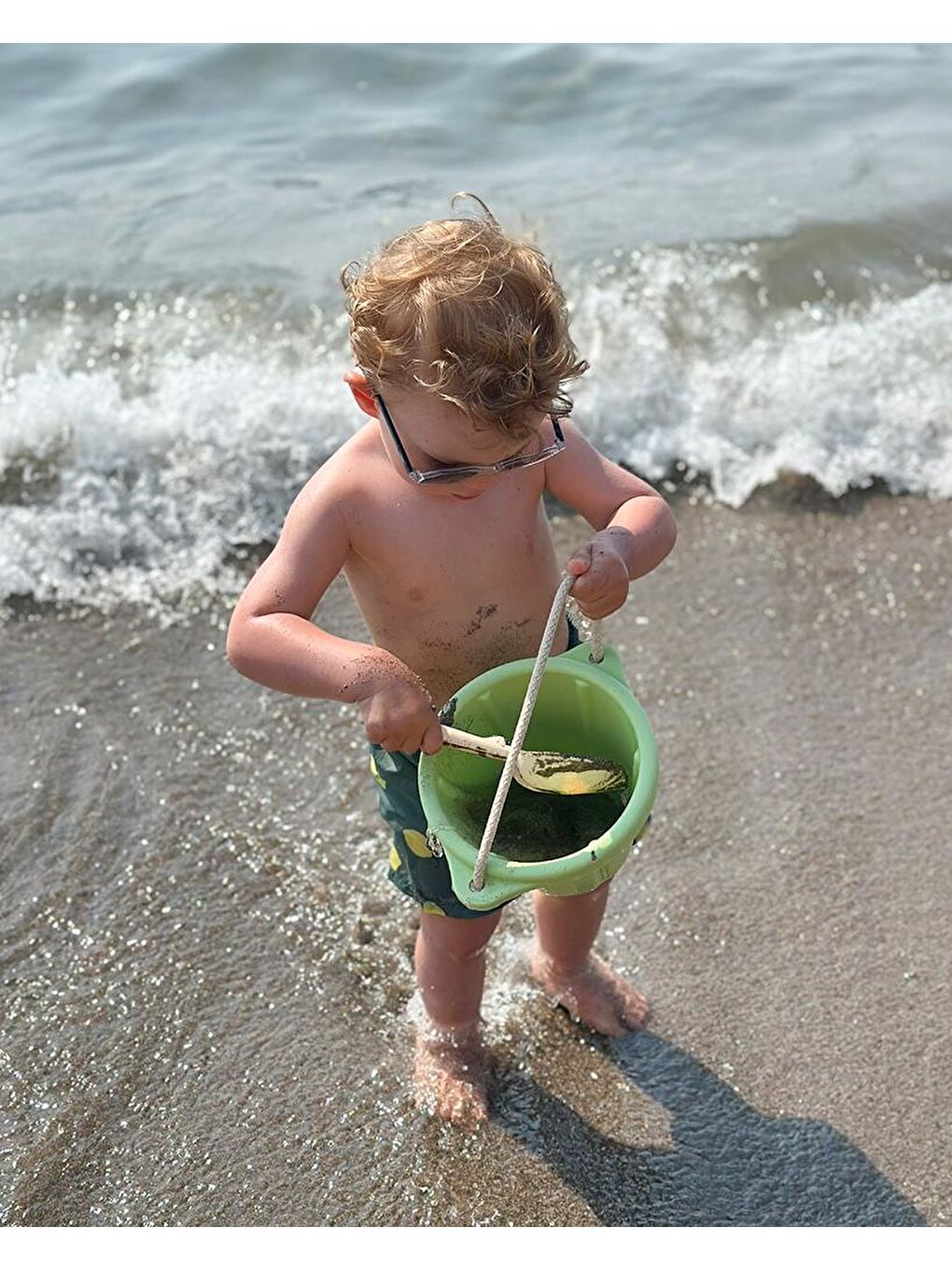 Yeşil Kum ve Plaj Kova Oyun Seti-1